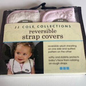 Car seat reversible strap covers